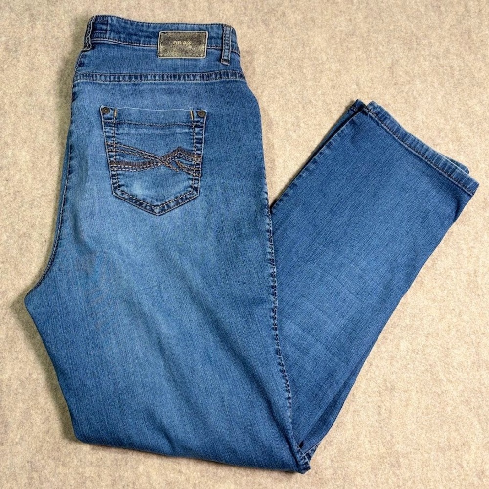 Brax Jeans Wmns 42 Straight‎ Leg Classic Trendy Casual Denim W38xL29